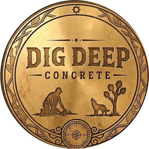 Dig Deep Concrete logo
